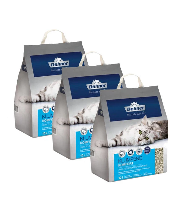 Dehner Premium Klumpend Komfort, 3 X 10 L 1 Dehner Premium Klumpend Komfort, 3 X 10 L