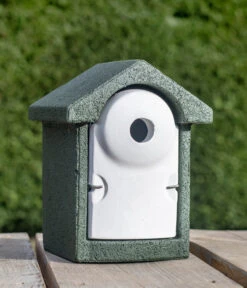 CJ Wildbird WoodStone® Nistkasten Holzbeton, Einflugloch Ca. Ø32 Mm, Grün -Heimtier Verkauf 2020600 2020634 WE MO 002 WoodStoneNistkastenHolzbetonGruen