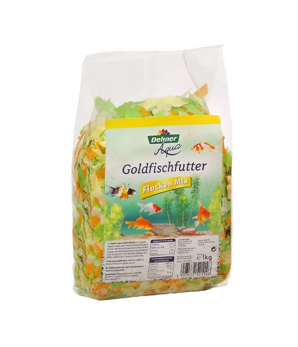 Dehner Aqua Goldfischfutter Flocken Mix 1 Dehner Aqua Goldfischfutter Flocken Mix
