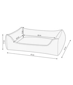 Dehner Lieblinge Kuschelbett Sammy, Rechteckig, Beige -Heimtier Verkauf 3032851 WE BG 001 DehnerKuschelbettSammyrechteckigbeige S