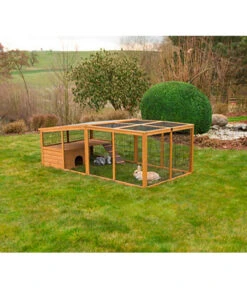 KERBL Freigehege Mit Plastikdach, Ca. B220/H75/T115 Cm -Heimtier Verkauf 3220464 WE FS 001 KerblFreigehegePlastikdach