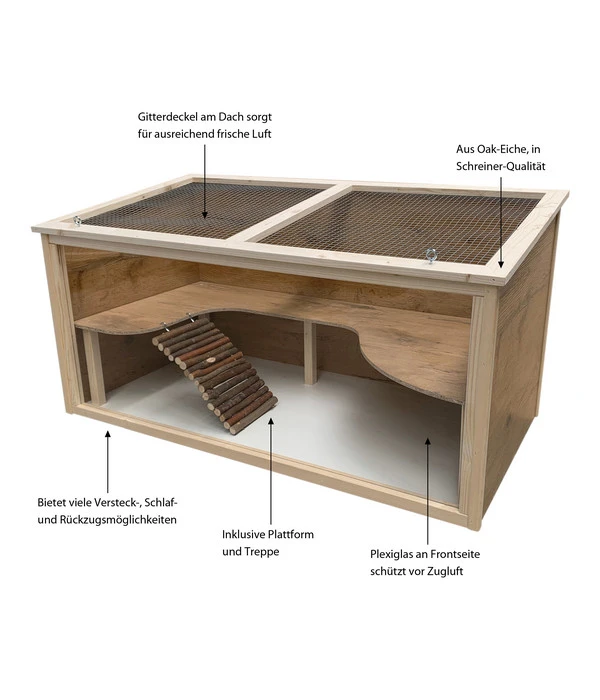 Elmato® Nagerparadies Luxus, Ca. B100/H50/T51 Cm 2 Elmato® Nagerparadies Luxus, Ca. B100/H50/T51 Cm – Bild 2