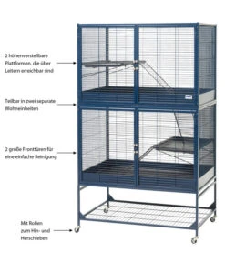 SAVIC Nagerheim Suite Royal 95 Double, Ca. B95/H159/T63 Cm -Heimtier Verkauf 3479474 WE IG 003 SuiteRoyal95DoubleMarine