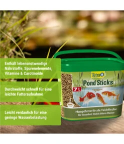 Tetra Pond Sticks, Fischfutter -Heimtier Verkauf 3711496 WE D 002 NEUTetraPondSticks7l
