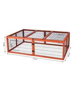 Trixie Natura Freilaufgehege Mit Abdeckung, Ca. B174/H48/T109 Cm -Heimtier Verkauf 3867041 WE BG 001 FreigehegeausHolz