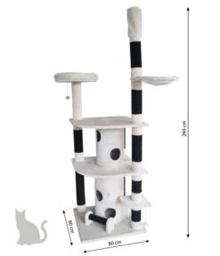 Dehner Kratzbaum Rufus -Heimtier Verkauf 4150496 WE BG 001 DehnerMarkenqualitaetDeckenkratzbaumRufus80x80x240 260cm