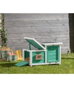 Dehner Nagerschlafhaus Happy Home Teatro, Türkis -Heimtier Verkauf 4261608 WE M 001 DehnerNagerschlafhausTeatro