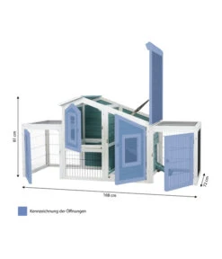 Trixie Kleintierstall Mit 2 Freiläufen, Ca. B168/H81/T72 Cm -Heimtier Verkauf 4294484 WE BG 001 TrixieKleintierstallMit2FreilaeufenMG