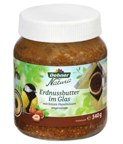 Dehner Natura Erdnussbutter Im Glas, Haselnuss, 8 X 340 G -Heimtier Verkauf 4358446 WE FS 001 DehnerNaturaErdnussbutterglasHaselnuesse340g