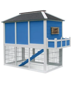 Dehner Nagerheim Happy Home Palazzo, Blau, Ca. B145/H121/T72 Cm -Heimtier Verkauf 4427746 WE FS 002 Dehner MarkenqualitaetHappyHomePalazzo