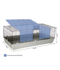 Dehner Nagerheim Peppy, Ca. B160/H58/T80 Cm -Heimtier Verkauf 4429569 WE BG 001 DehnerMarkenqualitaetHasenkaefigPeppyGrauu