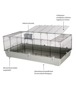 Dehner Nagerheim Peppy, Ca. B160/H58/T80 Cm -Heimtier Verkauf 4429569 WE IG 003 DehnerMarkenqualitaetHasenkaefigPeppyGrau