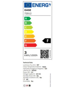 BiOrb® Aquarium CLASSIC 60 LED -Heimtier Verkauf 4430724 WE DE 009 EEKLabel OaseBiorbClassic60LEDsilver