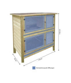 Elmato® Kaninchenstall Bavaria King Jumper, Ca. B118/H118,5/T70 Cm -Heimtier Verkauf 5061882 WE BG 001 ElmatoKaninchenheimBavaria JumperMG