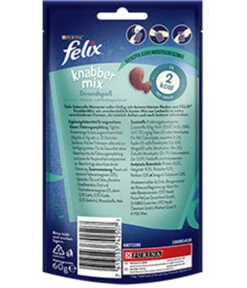 PURINA Felix® Katzensnack KnabberMix Strandspaß, 8 X 60 G -Heimtier Verkauf 5370218 WE DE 001 FelixSnackKnabberMixStrandspass 8x60g