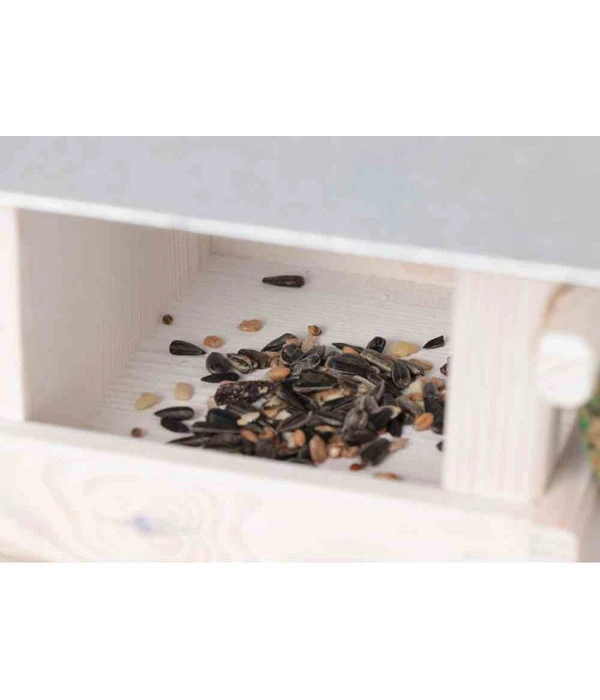 Siena Garden Vogelhaus Toulouse, Weiß/silber, Ca. B26/H21/T19 Cm 4 Siena Garden Vogelhaus Toulouse, Weiß/silber, Ca. B26/H21/T19 Cm – Bild 4