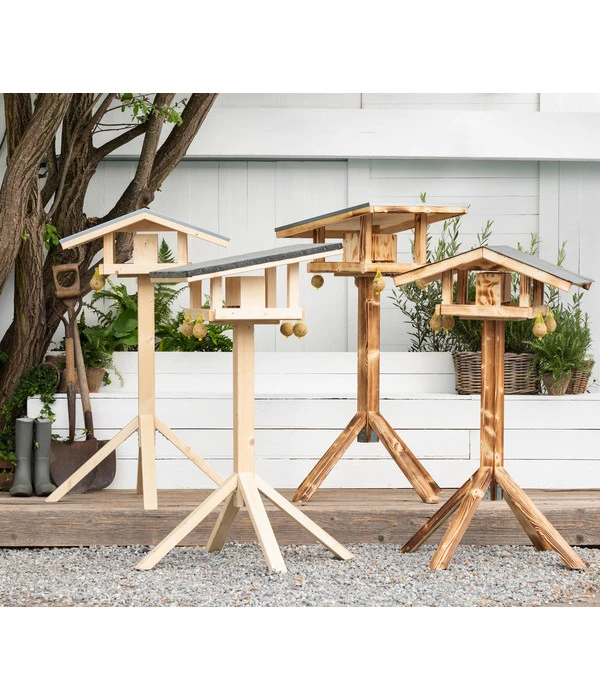 Dehner Natura Futterhaus Rofan, Geflammt, Inkl. Ständer, Ca. B84,3/H129,7/T84,3 Cm 3 Dehner Natura Futterhaus Rofan, Geflammt, Inkl. Ständer, Ca. B84,3/H129,7/T84,3 Cm – Bild 3