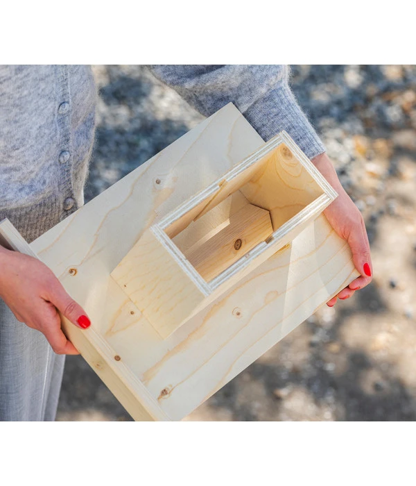 Dehner Natura Futterhaus Rofan, Geflammt, Inkl. Ständer, Ca. B84,3/H129,7/T84,3 Cm 7 Dehner Natura Futterhaus Rofan, Geflammt, Inkl. Ständer, Ca. B84,3/H129,7/T84,3 Cm – Bild 7