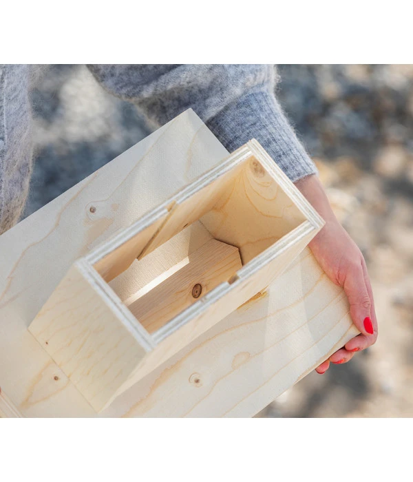 Dehner Natura Futterhaus Rofan, Geflammt, Inkl. Ständer, Ca. B84,3/H129,7/T84,3 Cm 8 Dehner Natura Futterhaus Rofan, Geflammt, Inkl. Ständer, Ca. B84,3/H129,7/T84,3 Cm – Bild 8