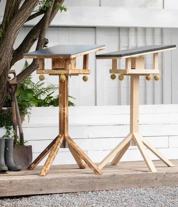 Dehner Natura Futterhaus Rofan, Geflammt, Inkl. Ständer, Ca. B84,3/H129,7/T84,3 Cm 15 Dehner Natura Futterhaus Rofan, Geflammt, Inkl. Ständer, Ca. B84,3/H129,7/T84,3 Cm – Bild 15