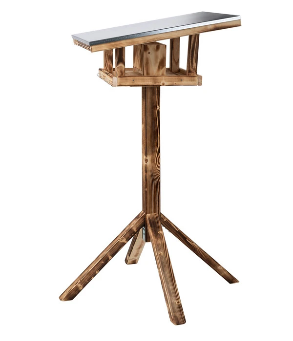 Dehner Natura Futterhaus Rofan, Geflammt, Inkl. Ständer, Ca. B84,3/H129,7/T84,3 Cm 1 Dehner Natura Futterhaus Rofan, Geflammt, Inkl. Ständer, Ca. B84,3/H129,7/T84,3 Cm