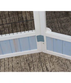 Dehner Vogelvoliere Santorini, Weiß/blau, Ca. Ø132/H180 Cm -Heimtier Verkauf 6640585 6941041 6941058 WE DE 002 MQVHSantoriniGehege 1