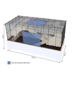 Skyline Nagerkäfig Maximus 120, Ca. B120/H60/T60 Cm -Heimtier Verkauf 6650055 WE BG 001 SkyNHMaximus120Ratte