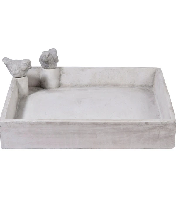 Dobar® Wildlife Vogeltränke Carré, Keramik, Grau, Ca. B29/H5/T29 Cm 1 Dobar® Wildlife Vogeltränke Carré, Keramik, Grau, Ca. B29/H5/T29 Cm