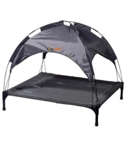 Dobar Petlife Outdoor-Hundeliege, Inkl. Sonnendach, Ca. B89,5/H86/T80 Cm