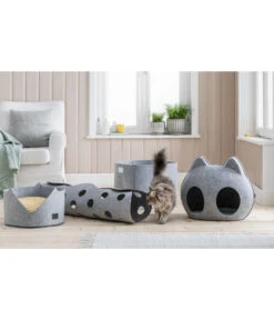 Dehner Lieblinge Katzenspielzeug Spieltunnel Dream Team Two-Stage, Ca. Ø25/B100 Cm -Heimtier Verkauf 6738868 6739643 6739635 6739650 002 Moodbilder