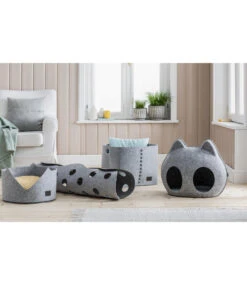 Dehner Lieblinge Katzenspielzeug Spieltunnel Dream Team Two-Stage, Ca. Ø25/B100 Cm -Heimtier Verkauf 6738868 6739643 6739635 6739650 004 Moodbilder