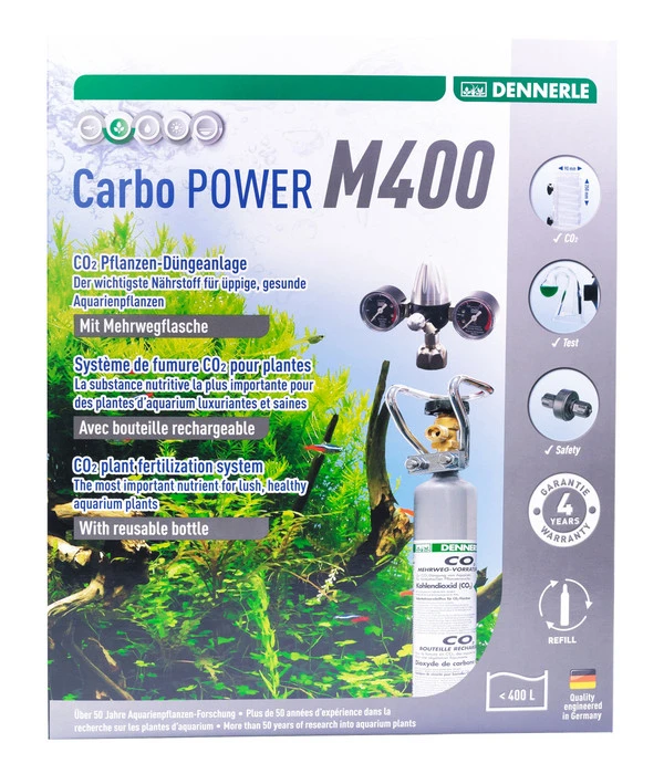 DENNERLE CO2 Pflanzendünge-Set Mehrweg CarboPOWER M400 1 DENNERLE CO2 Pflanzendünge-Set Mehrweg CarboPOWER M400