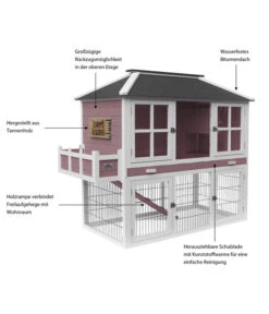 Dehner Nagerheim Happy Home Palazzo, Rotbraun, Ca. B145/H121/T72 Cm -Heimtier Verkauf 6838809 WE IG 003 MQNagerheimHappyHomePalazzoRotbraunMG