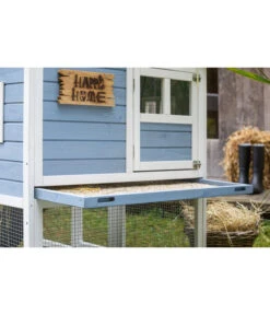 Dehner XXL Nagerheim Happy Home Funny, Hellblau, Ca. B170/H120/T99 Cm -Heimtier Verkauf 6896997 WE DE 005 DehnerMarkenqualitaetKaninchenstallFlocke