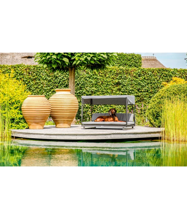 Greemotion PET Outdoor-Haustiersofa Mit Dach, Grau 2 Greemotion PET Outdoor-Haustiersofa Mit Dach, Grau – Bild 2