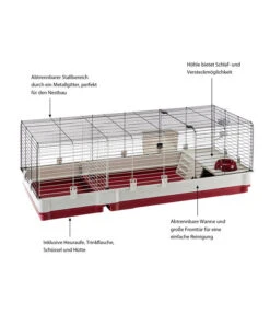 Ferplast Nagerheim Krolik 140, Ca. B142/H50/T60 Cm -Heimtier Verkauf 6953186 WE IG 003 FerplastNagerKKrolik140