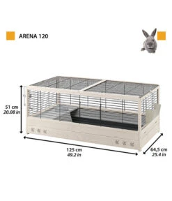 Ferplast Nagerheim Arena 120, Hellbraun, Ca. B125/H51/T64 Cm -Heimtier Verkauf 6953228 WE DE 001 FerplastNagerKArena120Schwarz