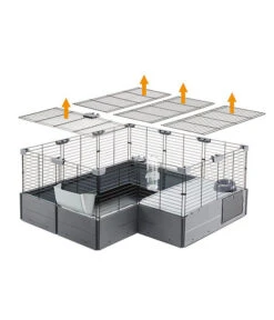 Ferplast Nagerheim Multipla Maxi, Schwarz, Ca. B142/H50/T72 Cm -Heimtier Verkauf 6953244 WE DE 006 FerplastNagerKMultiplaMaxiSchwarz