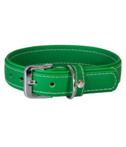 Das Lederband Hundehalsband Style Barcelona Summer-Green